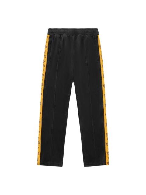 SMALL ARCH LOGO TAPED VELOUR TRACK PANTS