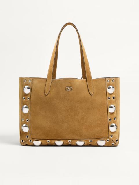 VALENTINO GARAVANI MEDIUM NELLCÔTE SUEDE SHOPPING BAG