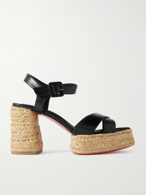 Calakala 85 Leather Espadrille Platform Sandals