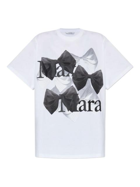 bow-print T-shirt