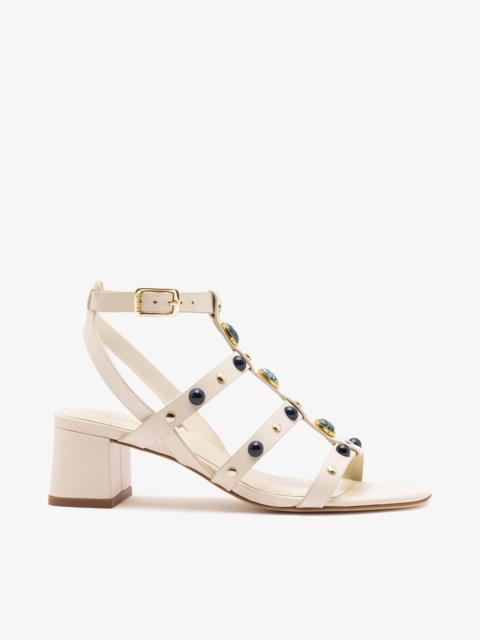 Amalfi Sandal Ivory Leather