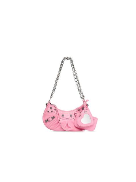 Women's Le Cagole Xs Shoulder Bag With Chain  in Pink