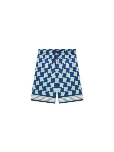 Pool Tile Silk Shorts