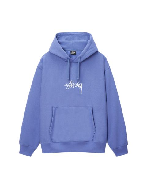 Stussy Stock Logo Appliqué Hoodie 'Storm'