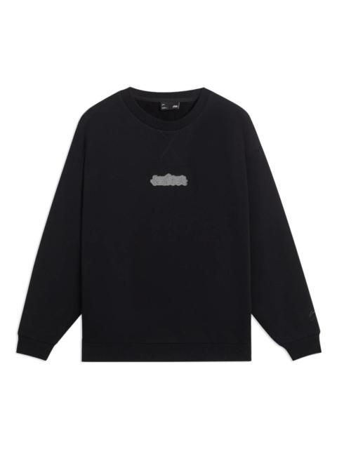 Li-Ning Small Graphic Sweatshirt 'Black' AWDSB51-3