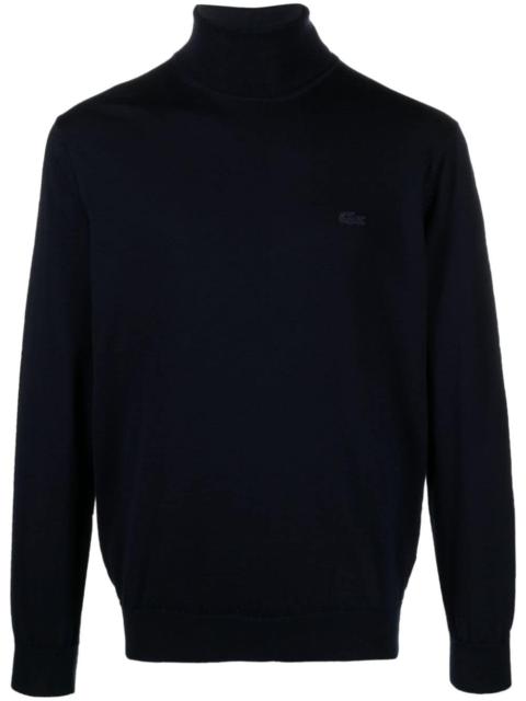 logo-patch wool jumper