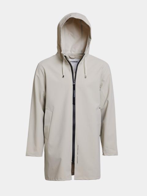 Stockholm Lightweight Zip Matte Raincoat Pelican