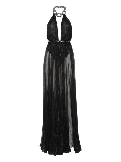 chain-detail maxi dress