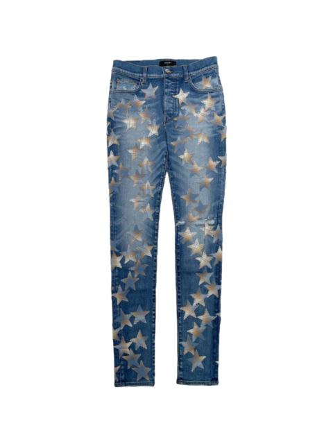 star-patch jeans