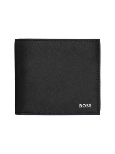Black Silver-Foil Logo Wallet