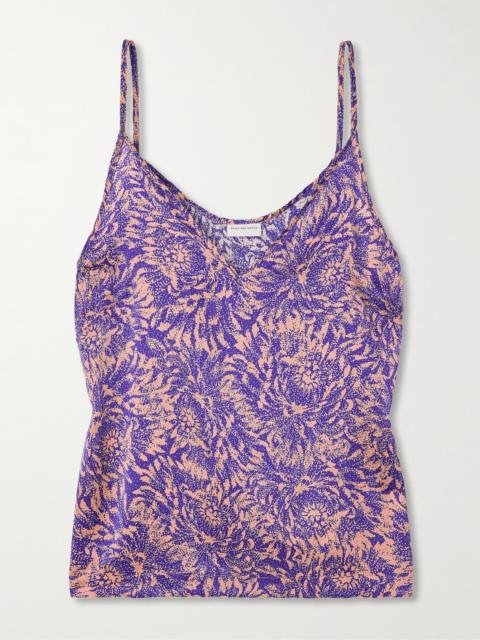 Printed Silk-satin Tank