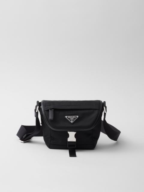 Re-Nylon and Saffiano leather shoulder bag