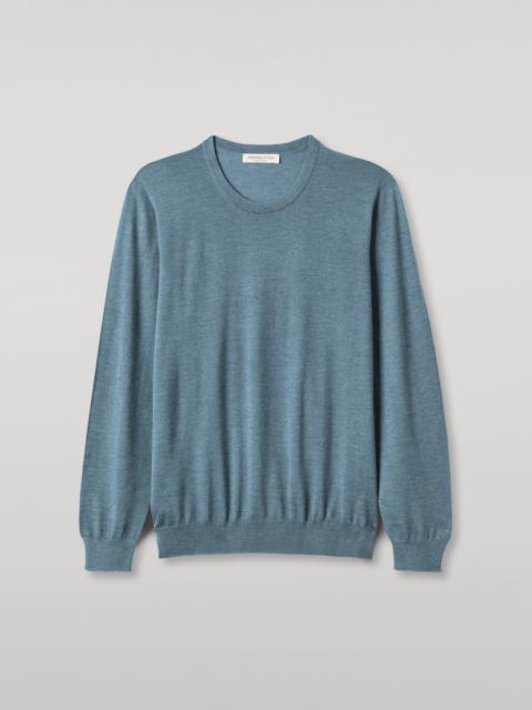Fin Green Superfine Cashmere Jumper