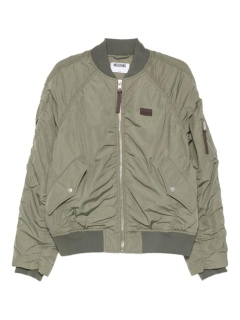 ruffled bomber jacket