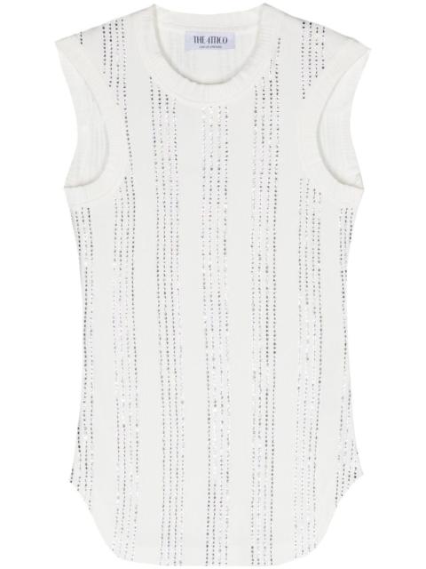 Reese crystal-embellished tank top
