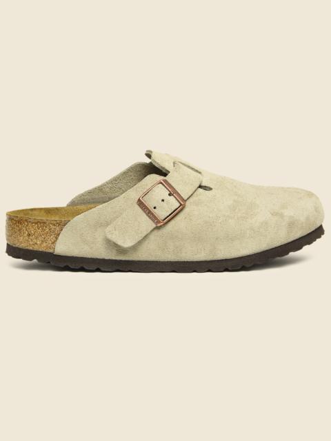 Boston Suede Clog - Taupe