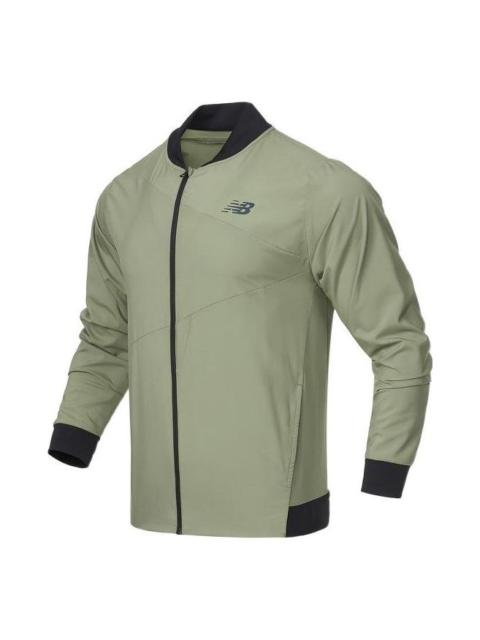 New Balance Sport Jacket 'Green Black' AMJ21010-OLF