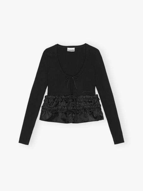 MELANGE KNIT CARDIGAN