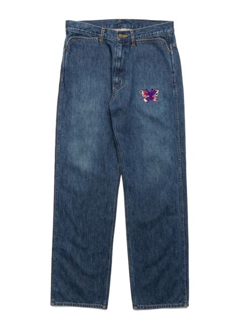 Papillon Emb. Straight Jean 12oz Denim - Indigo