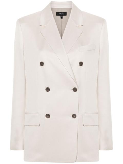 notched-lapels double-breasted blazer