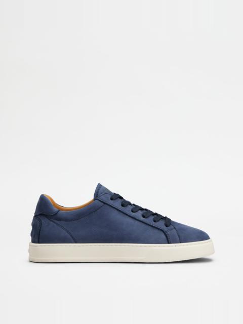 SNEAKERS IN NUBUCK - BLUE