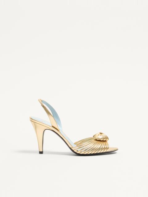 ROYAL SANDAL IN LAMINATED NAPPA 85MM