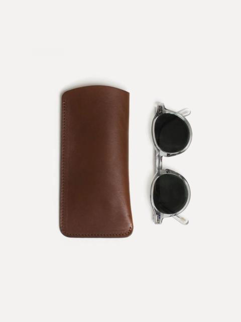 BINOCLE GLASSES CASE  -  AMBER BROWN