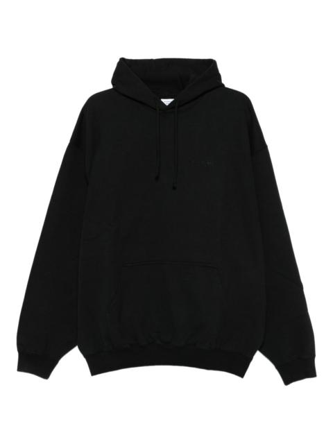 logo-embroidered hoodie