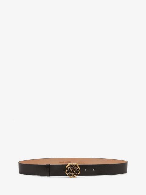 Seal Logo Belt in Black