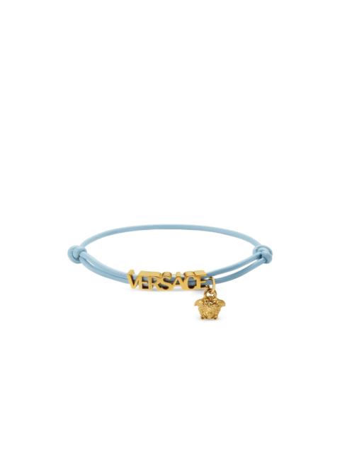 Medusa leather bracelet