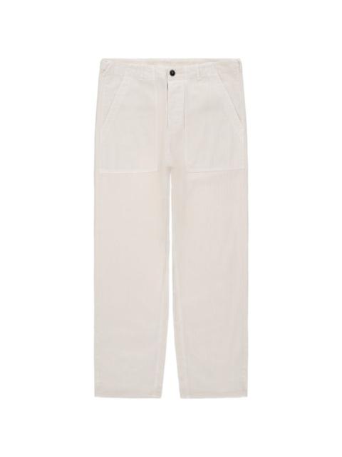 Newfatigue patch-pocket trousers