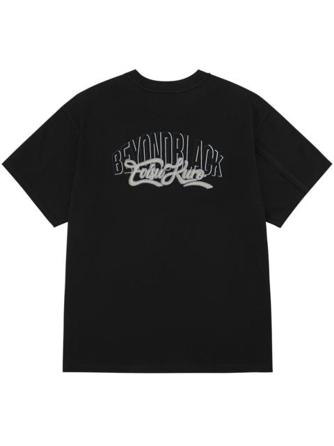 EVISUKURO Toothbrush Embroidery and Color-blocking Oversized T-shirt