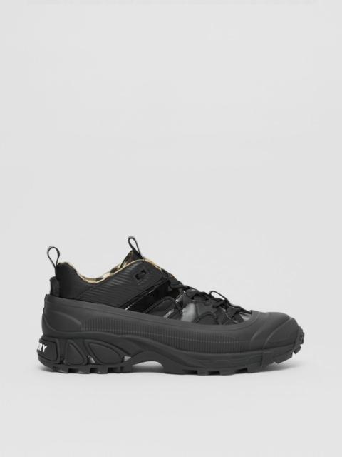 Nylon and Patent Leather Arthur Sneakers