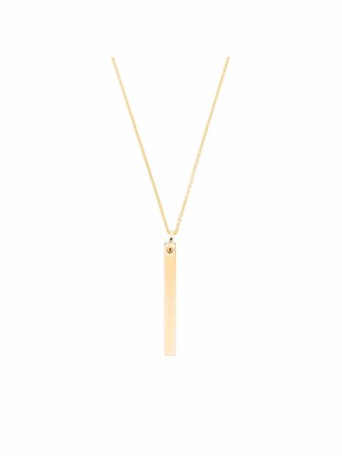 Cube-chain 9kt gold-plated sterling-silver necklace