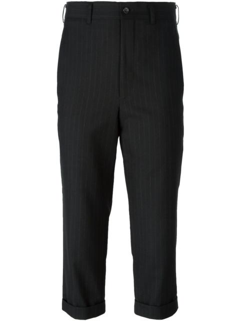 cropped pinstripe trousers