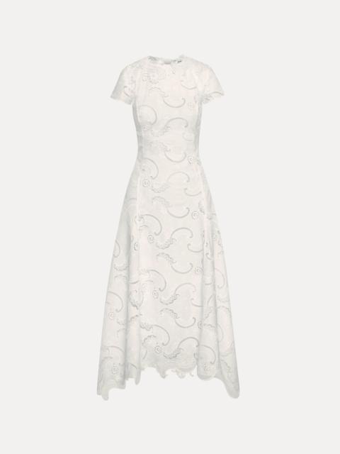 SCROLL GUIPURE DRESS