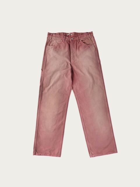 Product Dyed Organic Cotton Duck Painter Pants - Faded Burgundy