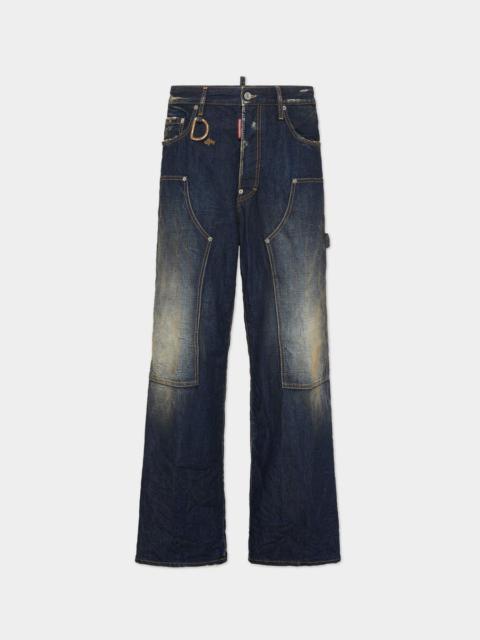 DARK DESERT DUST WASH LOOSE CARPENTER JEANS