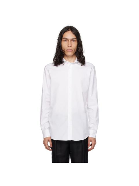 White Spread Collar Shirt