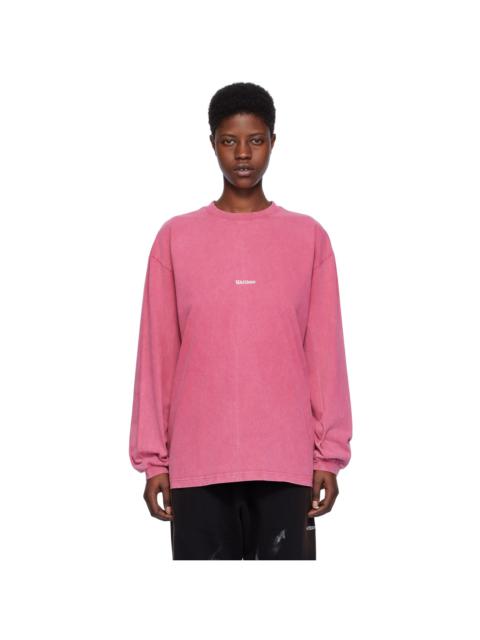 Pink Vintage Horror Long Sleeve T-Shirt