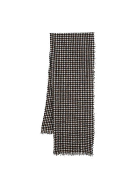 checked scarf