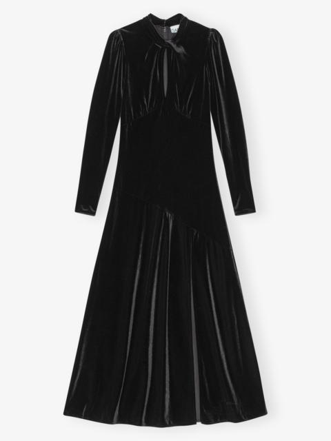 BLACK VELVET LONG DRESS