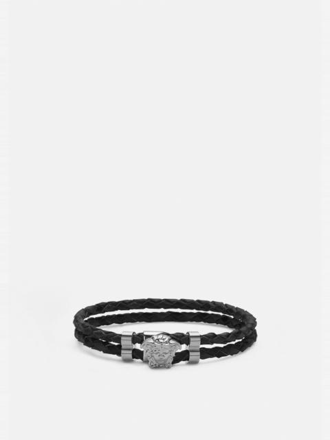 Medusa leather bracelet