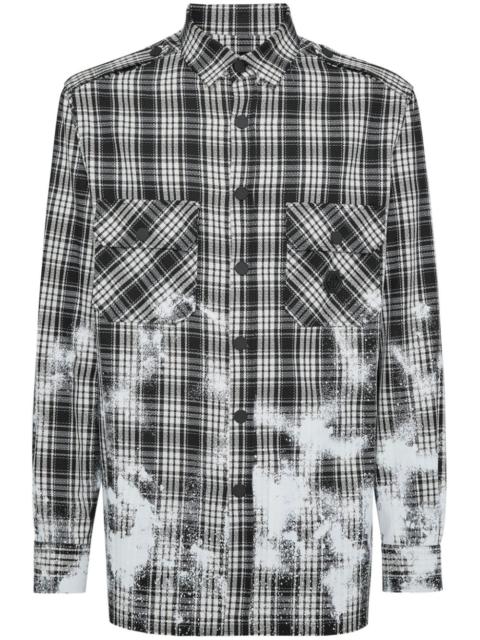 checked long-sleeve shirt