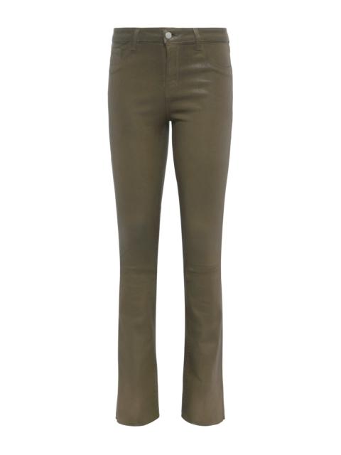 Ruth Coated Straight-Leg Jean