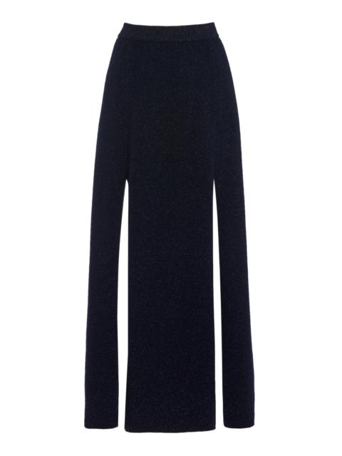 Rena  Cashmere Maxi Skirt blue