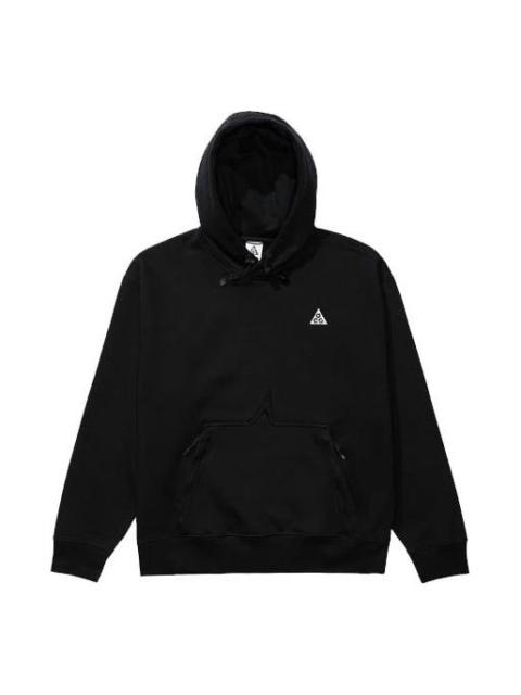 Nike ACG Casual Embroidered Logo hooded Pullover Long Sleeves Black CW4490-013