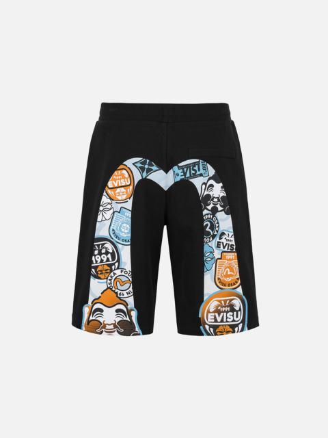 EVISU and Godhead Daicock Print Regular Fit Sweatshorts