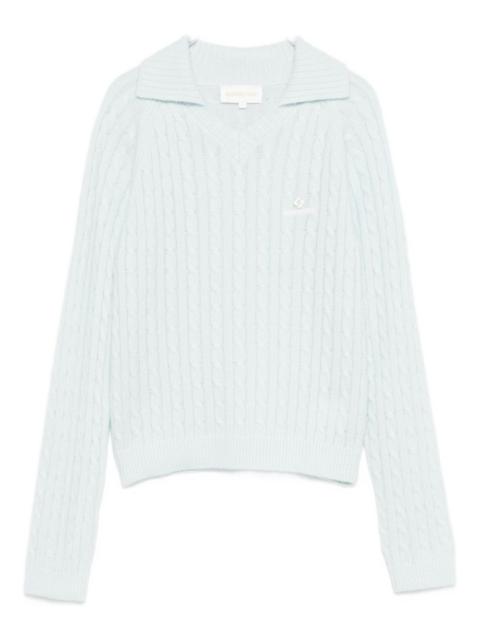 cable-knit top