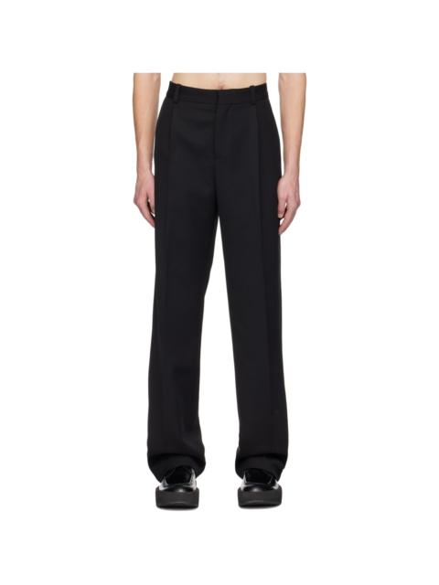 Black Pleated Trousers